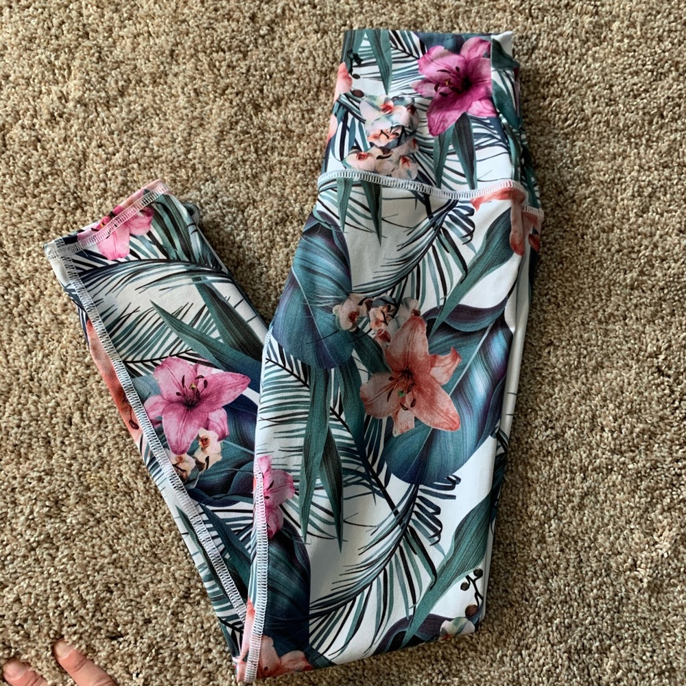 Tropical Print Leggings